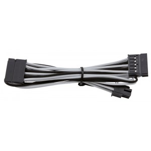 Corsair - Premium Individually Sleeved SATA Cable - White/Black