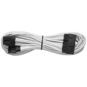 Corsair - Individually Sleeved 24pin ATX Cable Type 4 (Generation 2) for RMX series - White