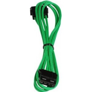 BitFenix Alchemy Multisleeved (4) Cable 45cm Molex Extension (4 pin power) Cable - Green