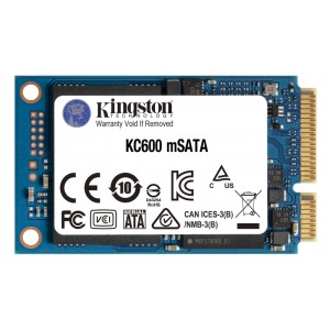 Kingston Technology - KC600 256GB mSATA SATA 3.0 Internal Solid State Drive