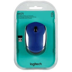Logitech - M171 Wireless Mouse - Blue