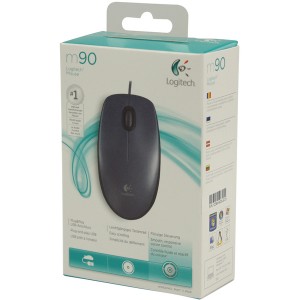 Logitech - M90 Optical Mouse - Black