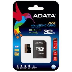 Adata XPG 32GB microSDHC UHS-I U3 Class 10 with SD Adapter