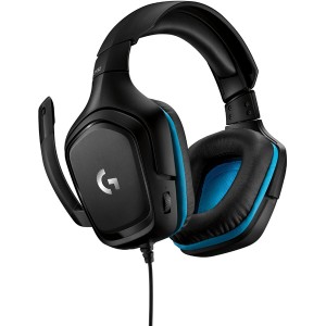 Logitech - G432 7.1 Gaming Headset - Black/Blue (PC/Gaming)