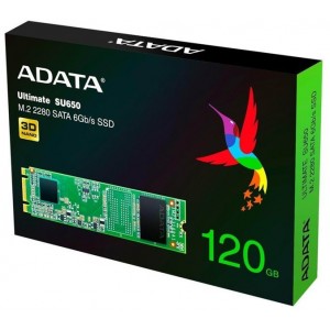 Adata - Ultimate SU650 Series 120GB M.2 2280 SATA 6GB/s Internal Solid  State Drive - GeeWiz