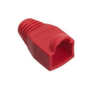 Rubber boot RJ45-6mm red