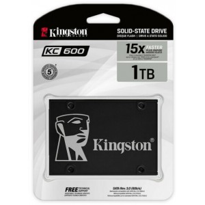 Kingston Technology - KC600 1TB 2.5 inch Serial ATA III 3D TLC Solid State Drive