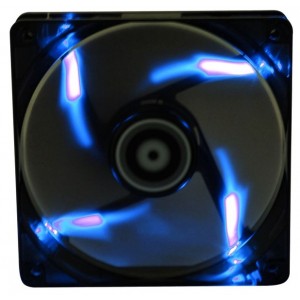 BitFenix Spectre LED Transparent with Blue LED Fan - 140 x 140 x 25 mm