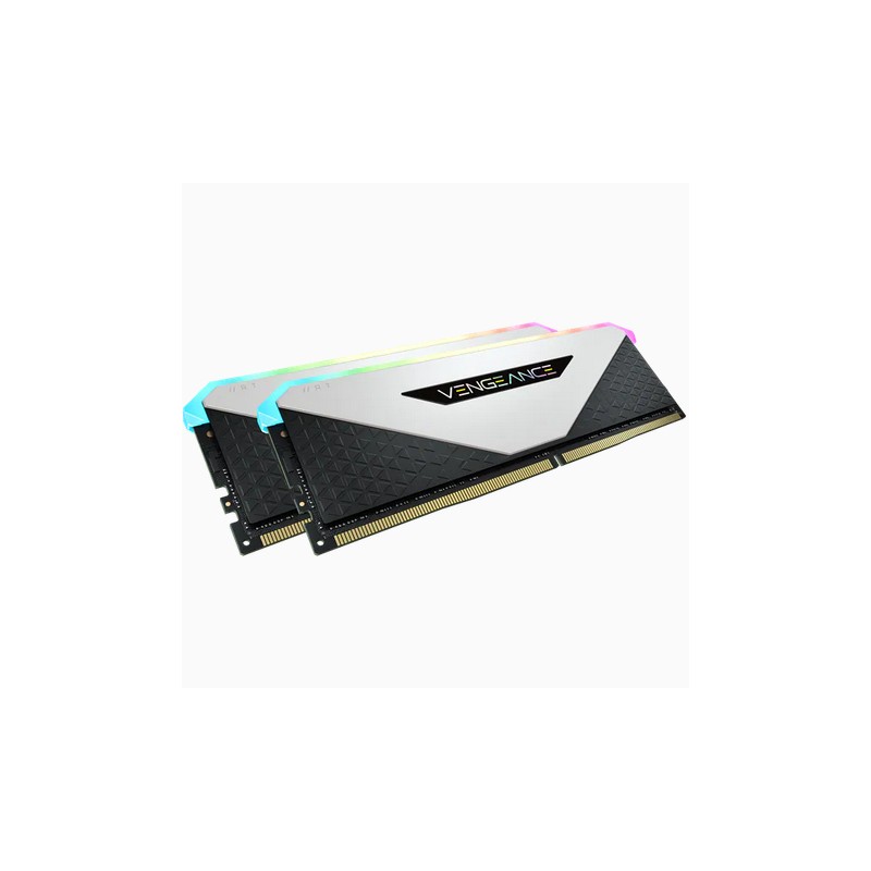 Corsair - Vengeance RGB RT 16GB (2 x 8GB) DDR4 DRAM 3200MHz C16 Memory  Module Kit - White - GeeWiz