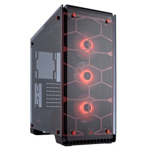 Corsair Crystal 570X Midi-Tower Computer Chassis - Red