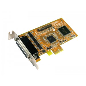 Sunix mio5499H 4-port Low Profile High Speed RS-232 &amp; 1-port Parallel PCI Express Multi-I/O Board