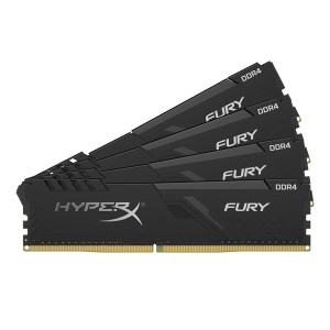 Kingston Technology - HyperX Fury 64GB (16GB x 4 kit) DDR4-3466 CL16 1.2v - 288pin Memory Module