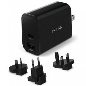 PhilipDs Ultra Fast Travel Wall Charger - Type-C and USB