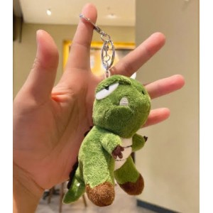 Squishy Animal Keychain Green Monster