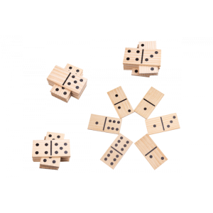 Quest 28Pc Giant Wooden Dominoes - Natural
