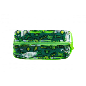 Quest Clear PVC Gamer Pencil Case - Green
