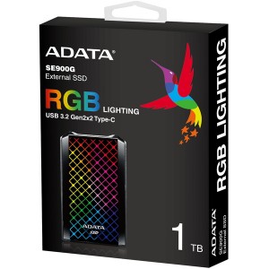 Adata - SE900G 1TB RGB Lighting USB 3.2 Gen2x2 Type-C External SSD