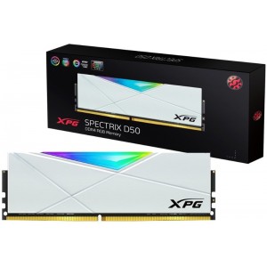 Adata AX4U360016G18i RGB D50 White 16GB DDR4-3600 CL18 1.35v - 288pin Memory Module
