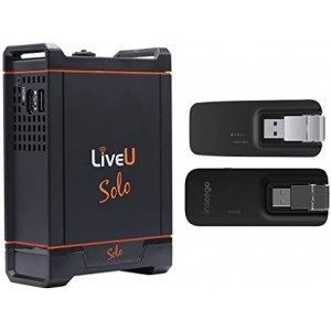 LiveU Solo HDMI Wireless Live Video Streaming Encoder for Live Video Streams Bundle with LiveU Solo Connect 2-Modem Bundle for Solo Video Encoder
