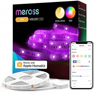 Meross 5m Smart Wi-Fi LED Strip - Alexa/Google/Homekit Compatible