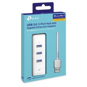 TP-Link UE330 USB 3.0 3-Port Hub &amp; Gigabit Ethernet Adapter 2 in 1 USB Adapter