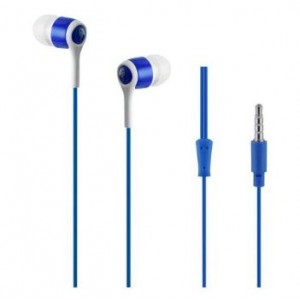 Pro Bass Swagger Series- Boxed Auxiliary Earphone with Mic - Blue