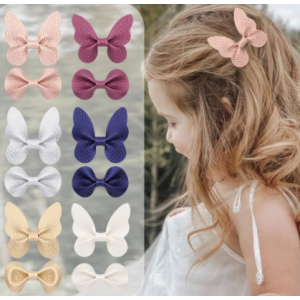 Butterfly/Bow Clip Set (set of 12)