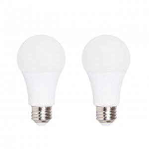 Emergency LED Warm White Light Bulb with Rechargeable Battery Back-up 9W - (Lasts up to 3-4 Hours) - (Screw in) 2 Pack