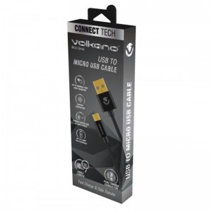Volkano Micro Series USB to Micro USB M/M Cable - 0.75m