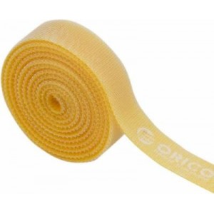 Orico Reusable  Dividable Hook and Loop Cable 1m Ties Yellow