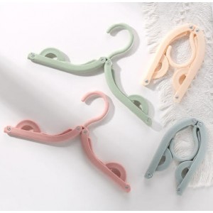 Foldable Travel Hanger - Mixed Colours (10 Pack)