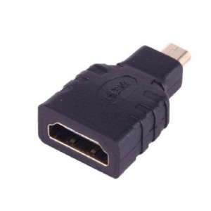 Tuff-Luv (Micro) HDMI Male Jack to (19 Pin) HDMI Female Jack - Black (5055261847852)