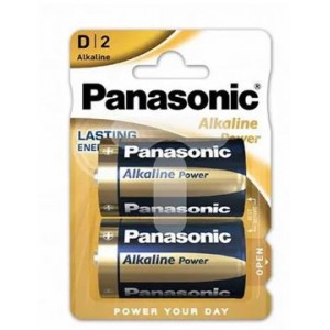 Panasonic Alkaline Power D Battery 2PK (12x 2 Pack Min)