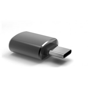 Tuff-Luv Aluminium Type-C to USB 3 OTG Adapter - Black