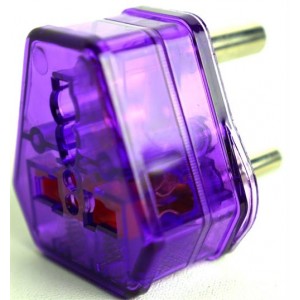 Noble 13A to 15A International Adaptor - Purple