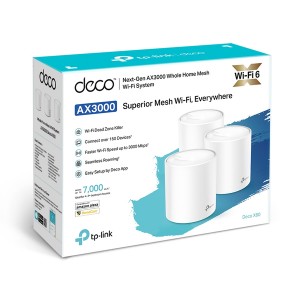 TP-Link Deco X60 AX3000 WiFi 6 Whole Home Mesh - 3 Pack