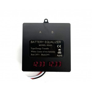 Lithium 24V Battery Balancer / Equaliser with LED VOLTAGE (suitable for all battery types) - 24V (2x 12V Batteries)