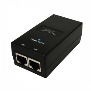 Ubiquiti Power over Ethernet Injector 24v, 1Amp PoE with SA Power Cord