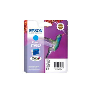 Epson T0802 Cyan Hummingbird Ink Cartridge