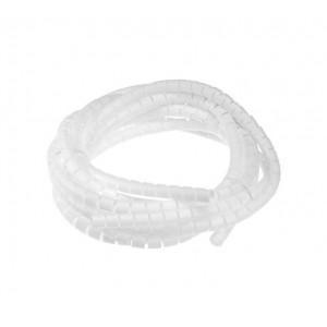 Astrum CO010 9mm Transparent Spiral Cable Organizer - 1 Meter - White