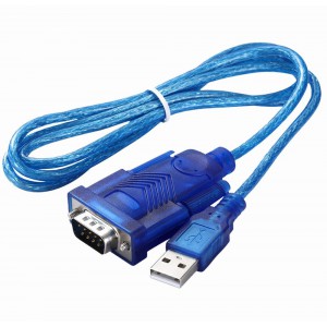 PASSIVE ADAPTER USB - SERIAL/RS232 M-M BLUE