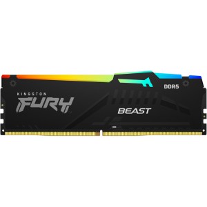 Kingston Technology - KF552C40BBA-32 Fury Beast RGB with Heatsink 32GB DDR5-5200 1.25V Memory Module