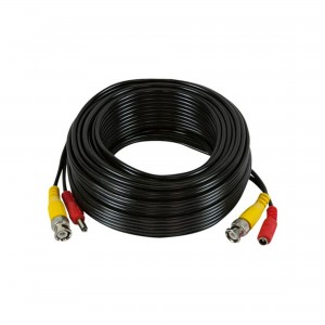 Securnix Siamese Pre-Built Coax cable RG59 - Black / 20m
