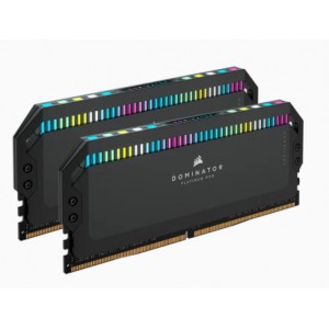 Corsair Dominator Platinum RGB 32GB (2x16GB) DDR5 DRAM 5200MHz C40 Memory Module Kit - Black