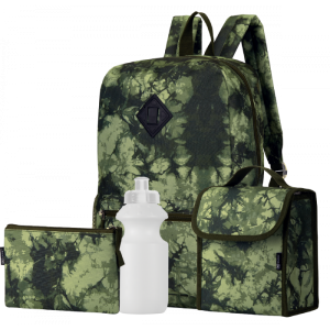 Quest Army 4 Piece Backpack Combo Set - Green