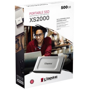 Kingston Technology 500GB XS2000 USB 3.2 Gen 2x2 Portable SSD