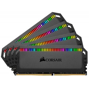 Corsair - Dominator Platinum RGB 32GB (4x8GB) DDR4 3200 288-pin CL16 1.35v Memory Module