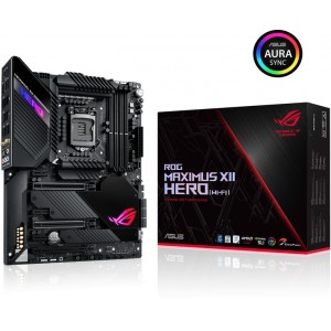Asus ROG Maximus XII Hero Z490 (WiFi) LGA 1200 (Intel 10th Gen) ATX Gaming Motherboard - Black