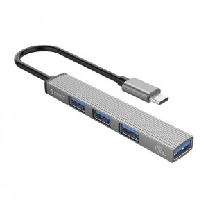 Orico Type-C to 4 Port USB2.0/3.0 Hub – Grey