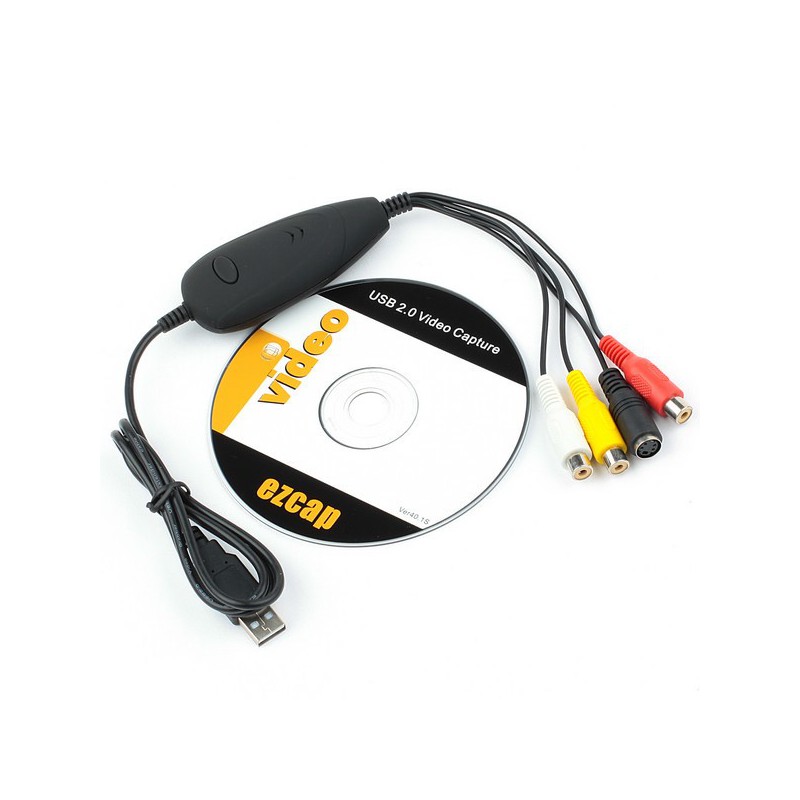 EzCap 172 USB Video Capture Card (Converts VHS/Camera to DVD) - GeeWiz